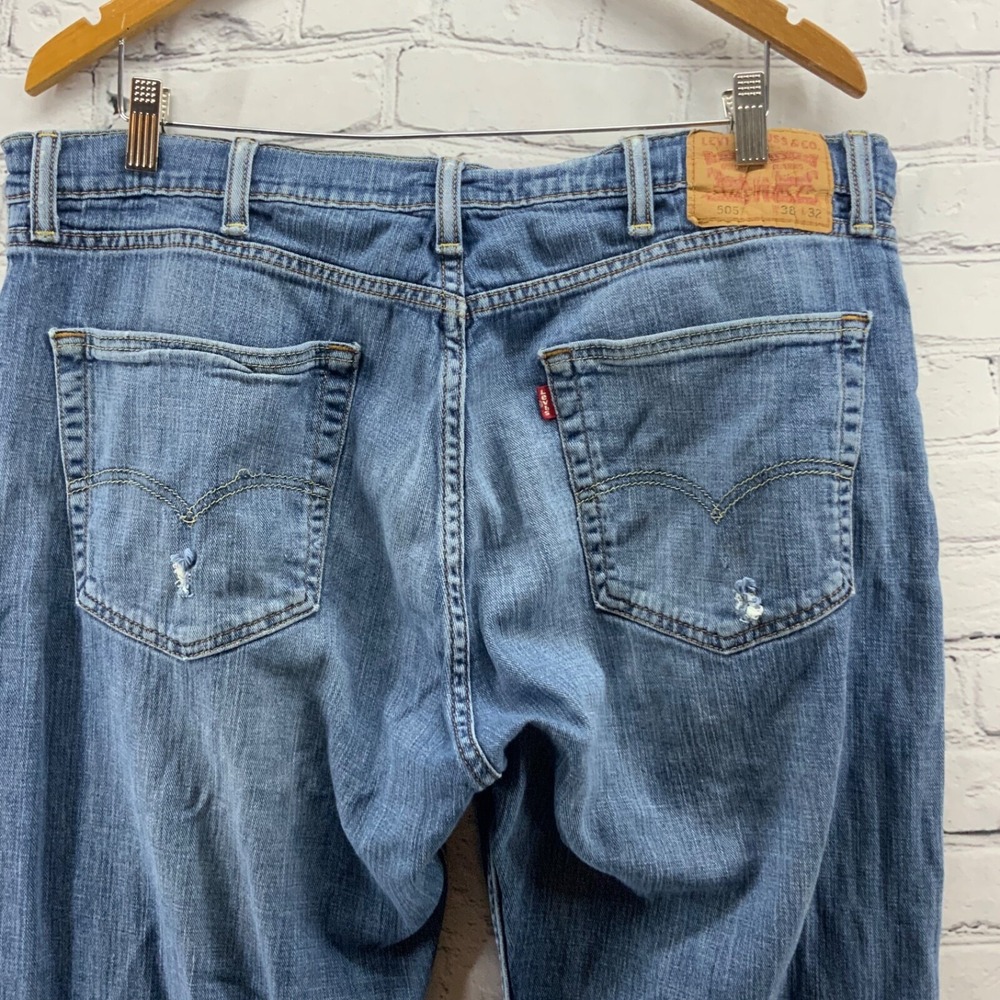 Levis 505 Mens Jeans 38X32 Straight Leg - Picture 4 of 6